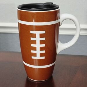 Football travel mug
